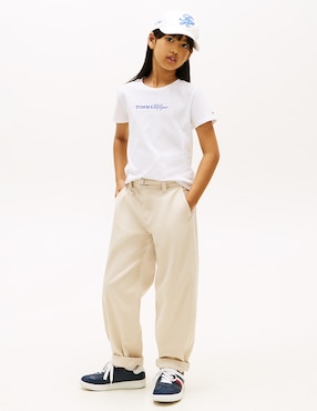 Playera Tommy Hilfiger manga corta para niña