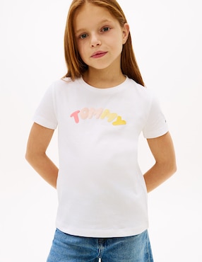 Playera Tommy Hilfiger manga corta para niña