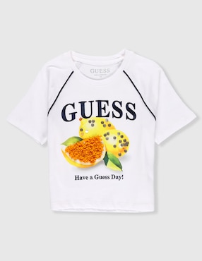 Playera Guess manga corta para niña