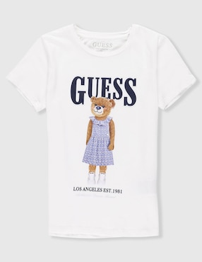 Playera Guess manga corta para niña