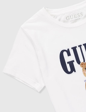 Playera Guess manga corta para niña