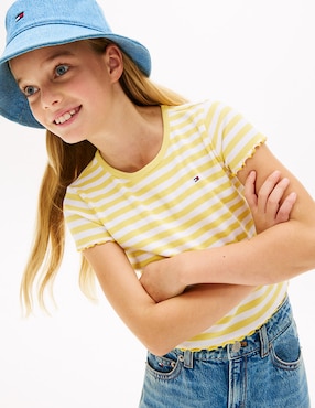 Playera Tommy Hilfiger manga corta para niña