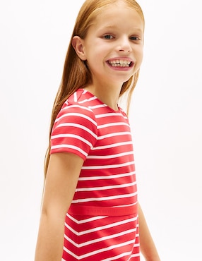 Vestido Tommy Hilfiger manga corta para niña