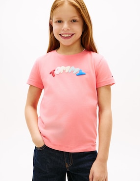 Playera Tommy Hilfiger manga corta para niña