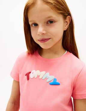 Playera Tommy Hilfiger manga corta para niña