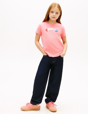 Playera Tommy Hilfiger manga corta para niña