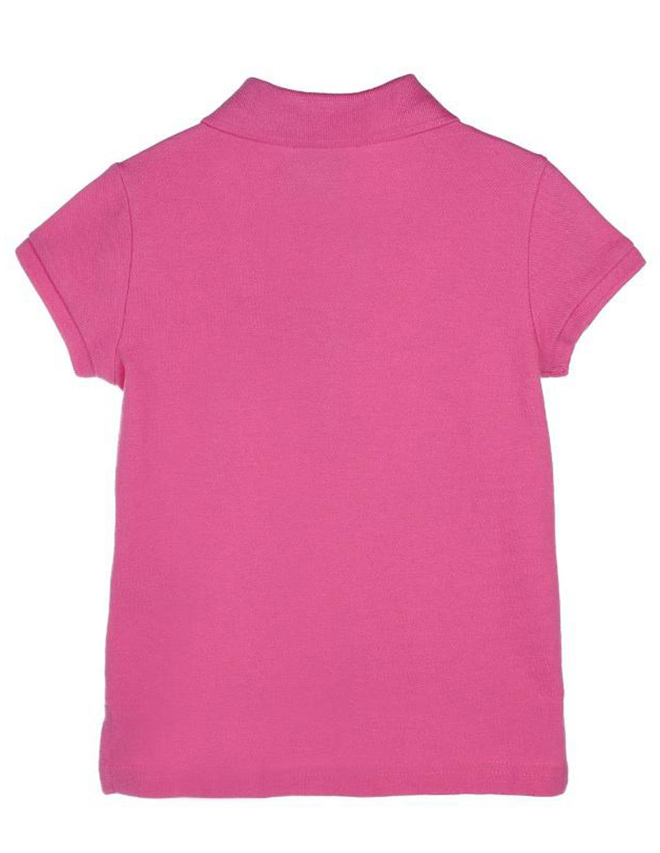 Playera polo de algodón para niña 3