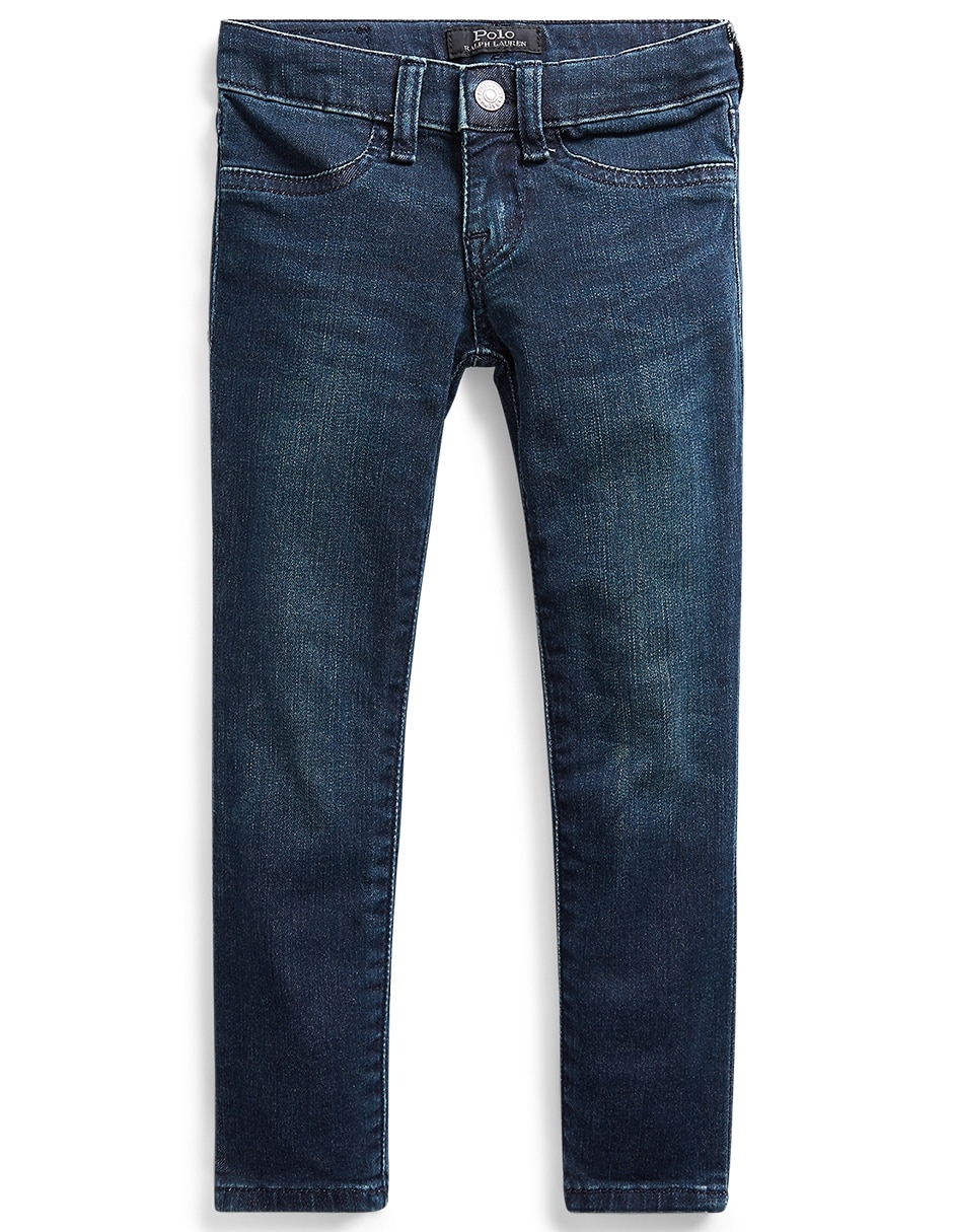 Jeans slim deslavado para niña Jeans slim deslavado para niña