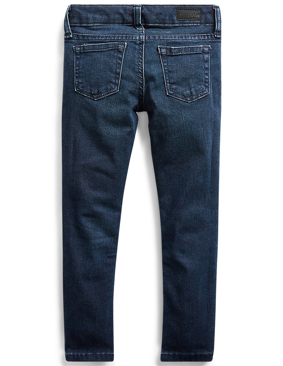Jeans slim deslavado para niña 2