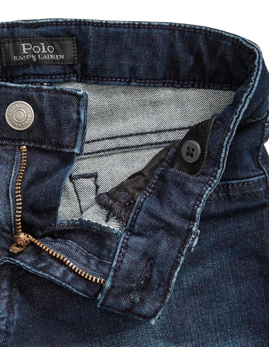 Jeans slim deslavado para niña 4