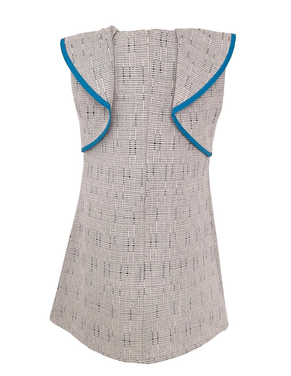 Vestido manga volantes para niña