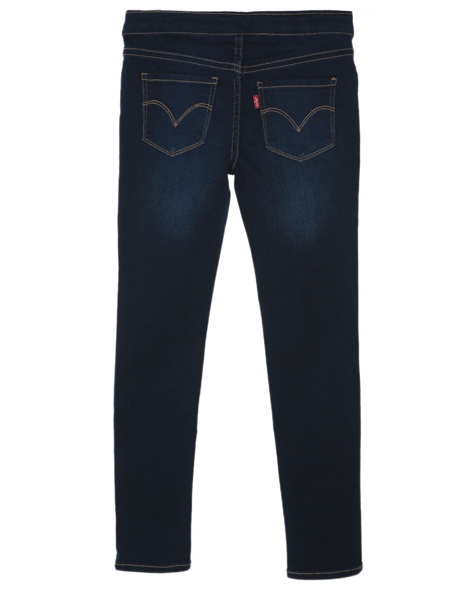 Jeans skinny deslavado para niña 2