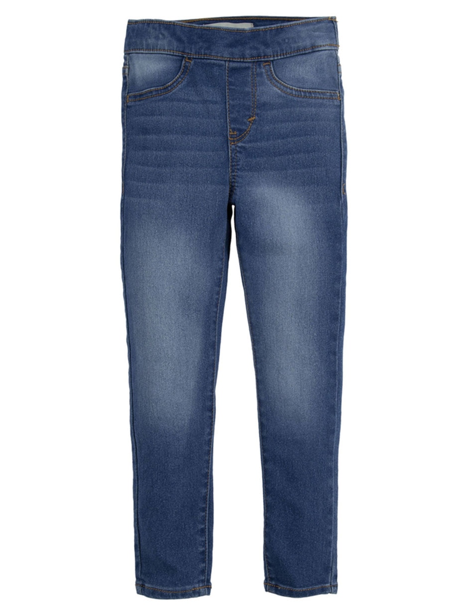 Jeans slim deslavado para niña Jeans slim deslavado para niña