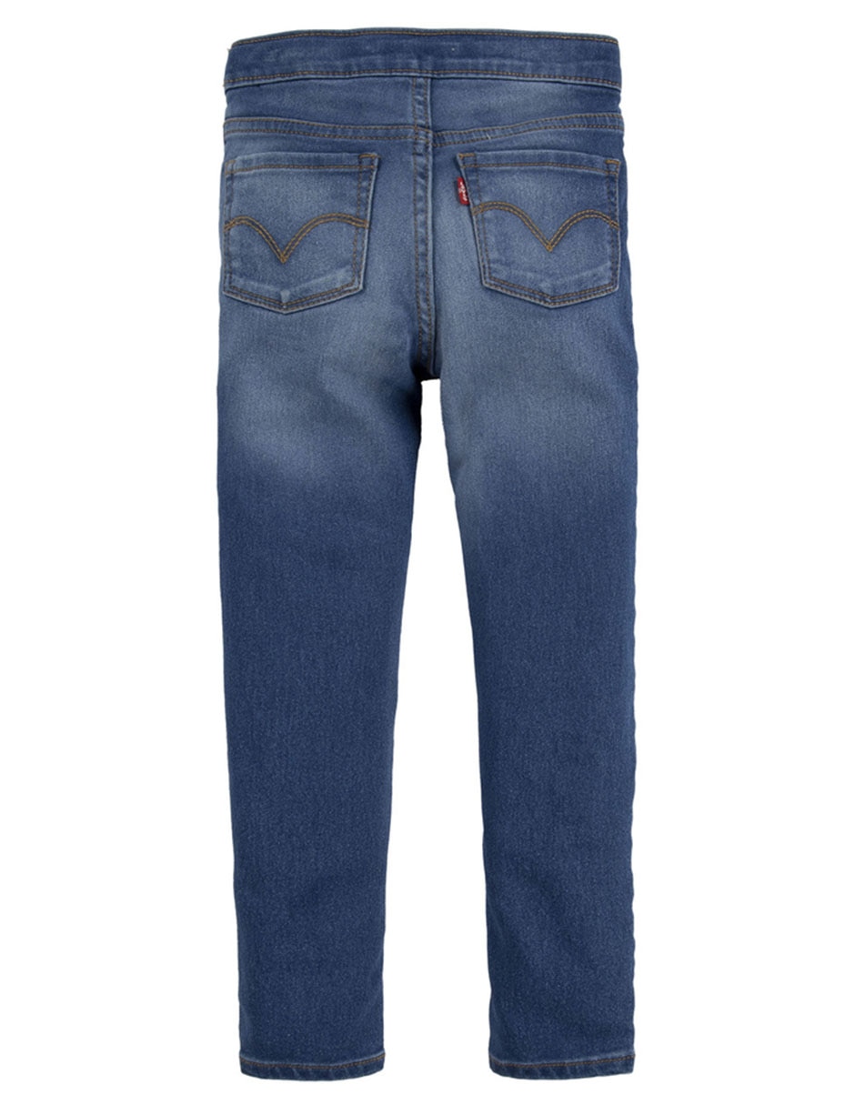 Jeans slim deslavado para niña 3
