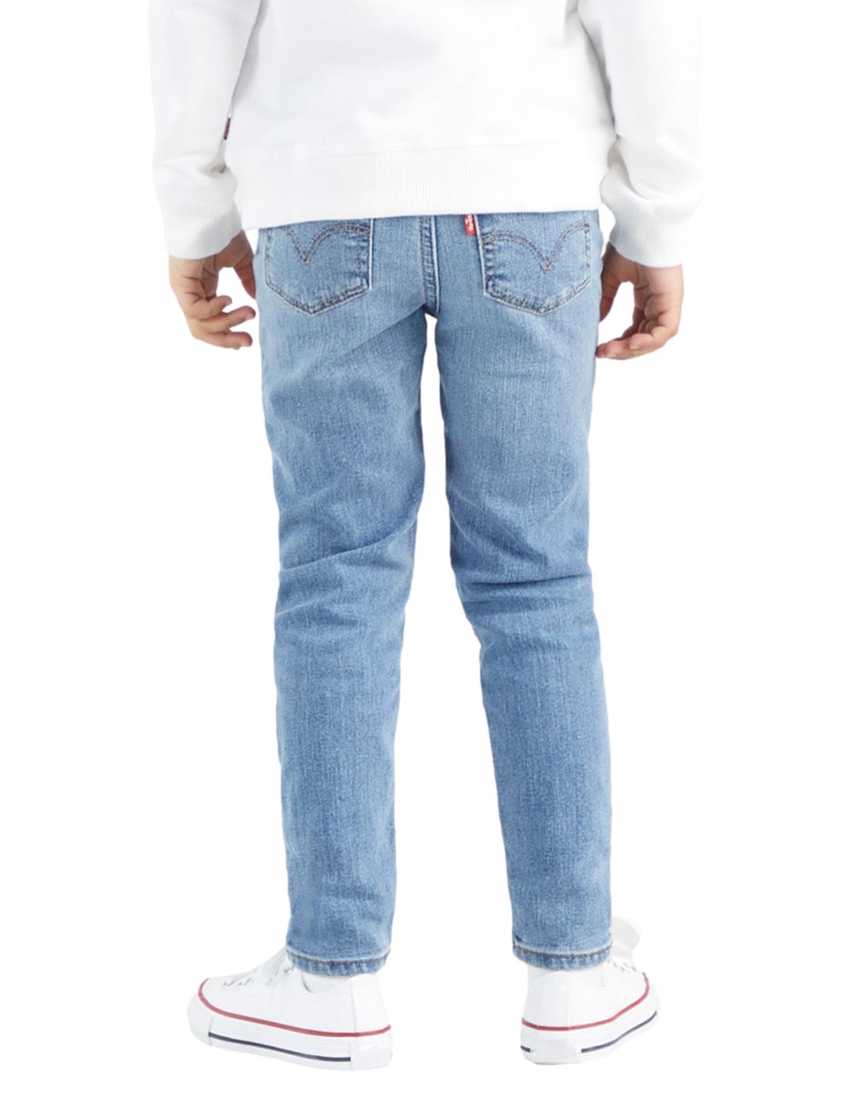 Jeans skinny 720 lavado obscuro para niña 4