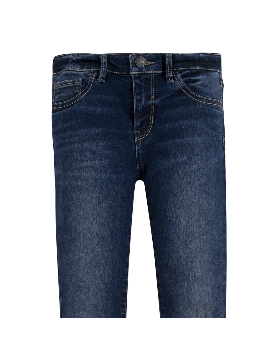 Jeans slim lavado obscuro para niña 2