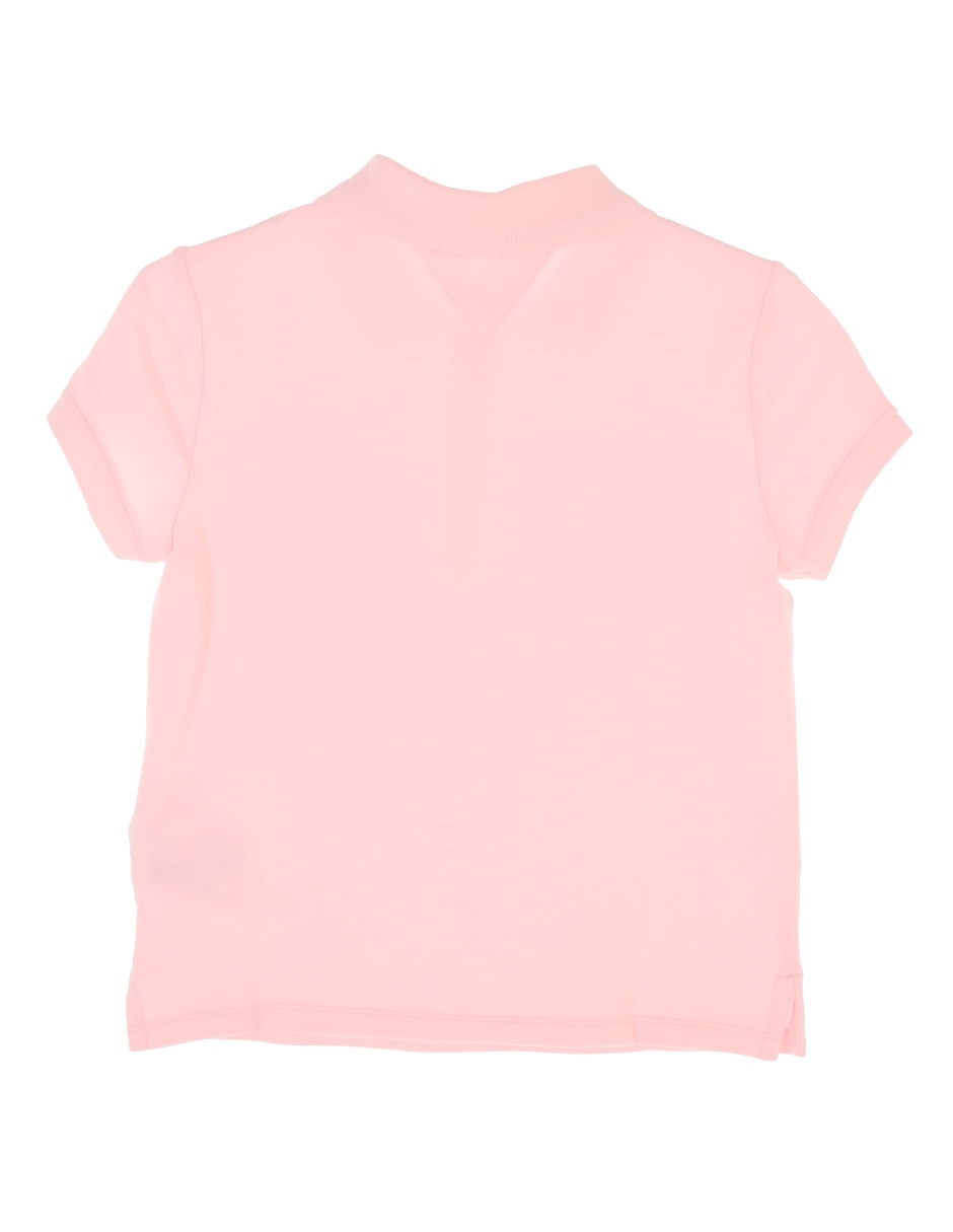 Playera tipo polo de algodón para niña 2