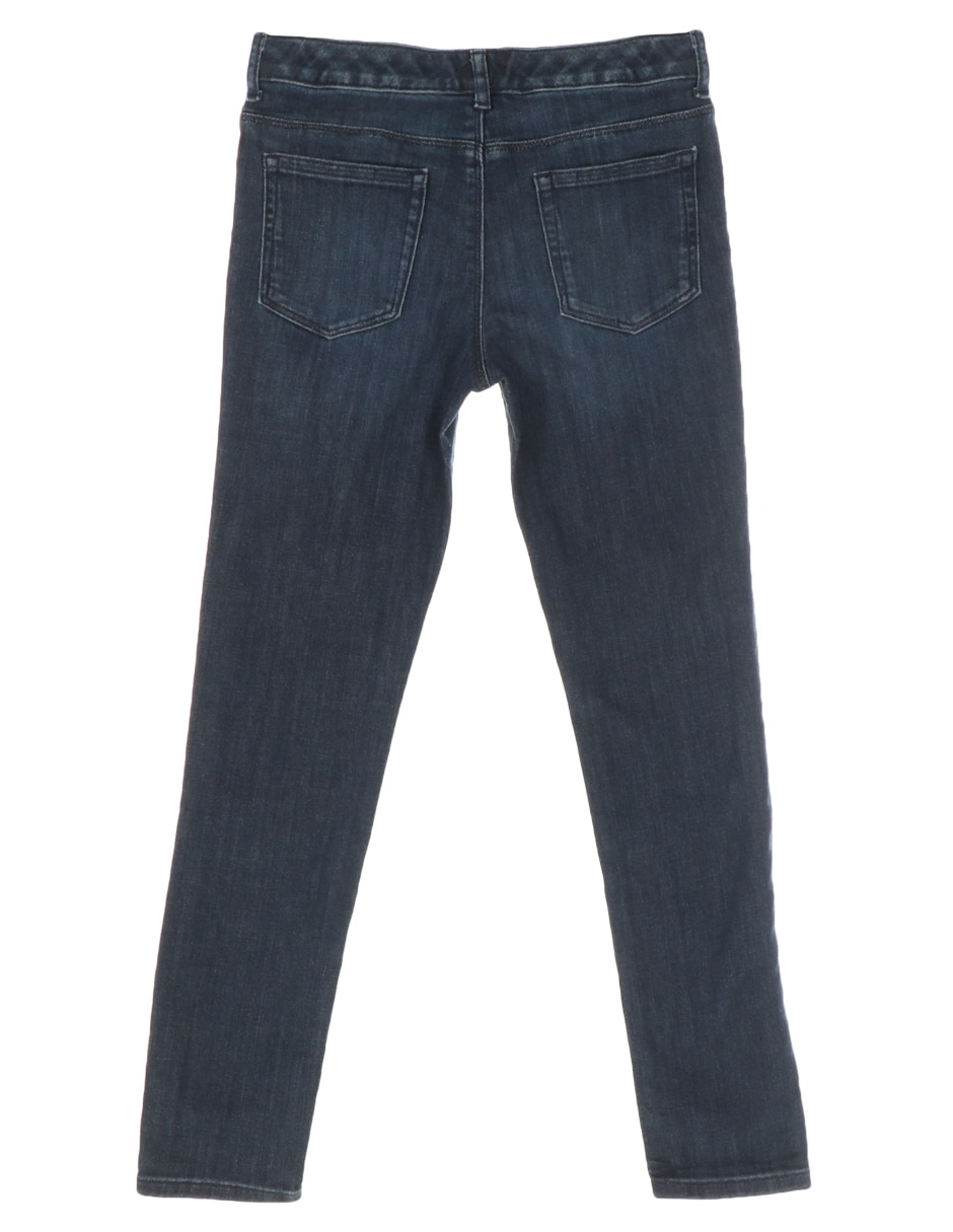 Jeans straight lavado obscuro para niña 2