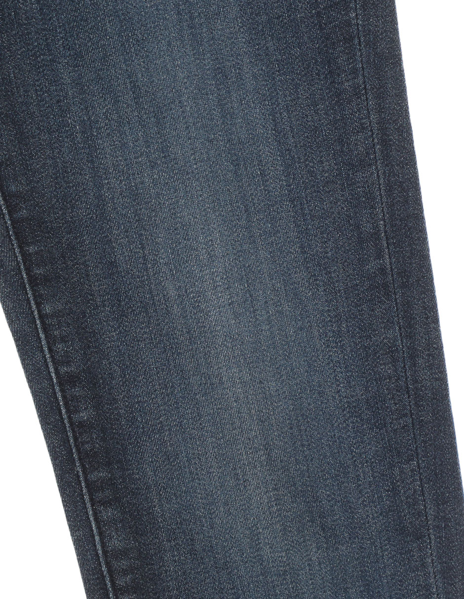 Jeans straight lavado obscuro para niña 3