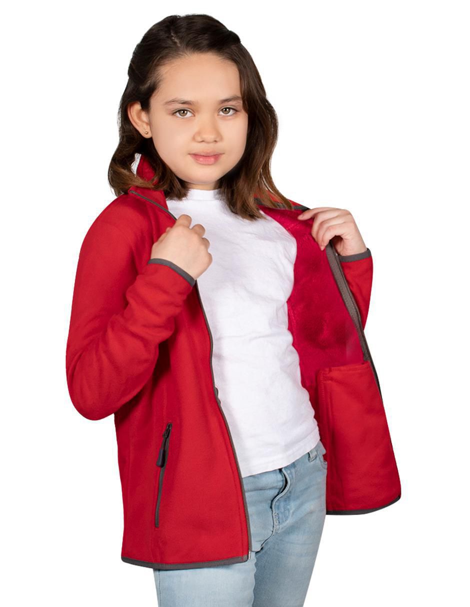 Suéter con bolsillos greenlander estampado liso sin licencia para niña