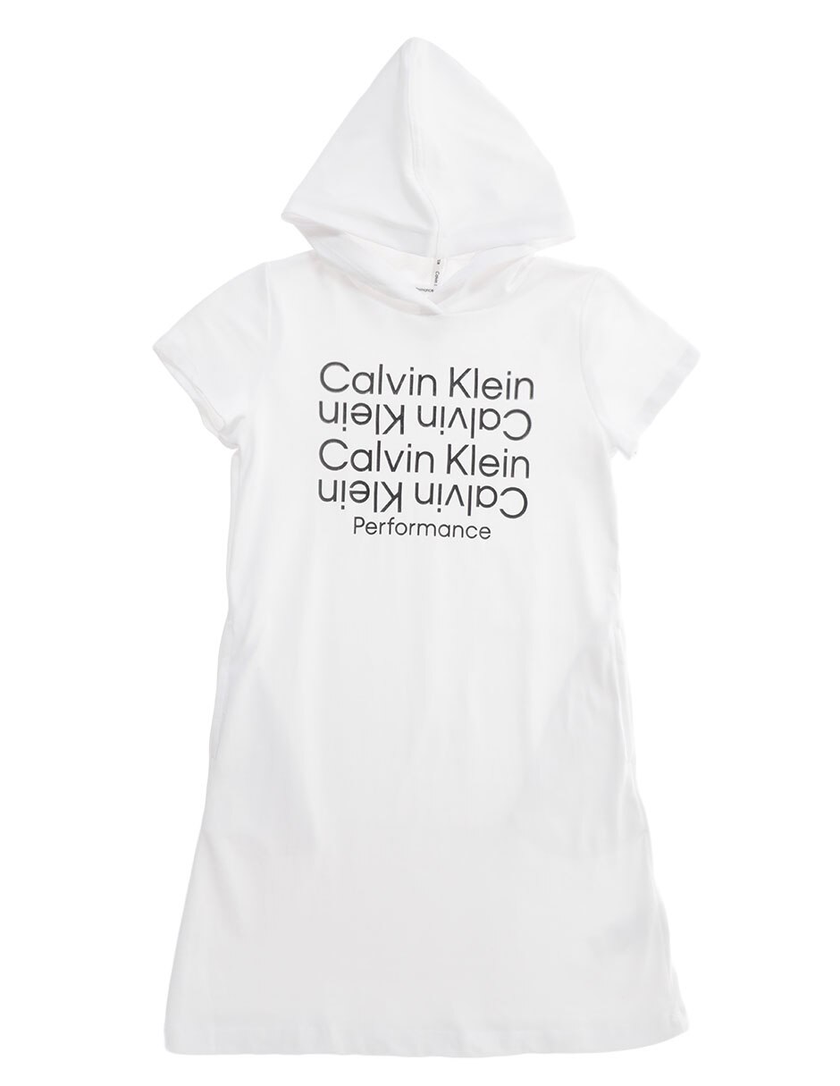 Vestido Calvin Klein manga regular para niña