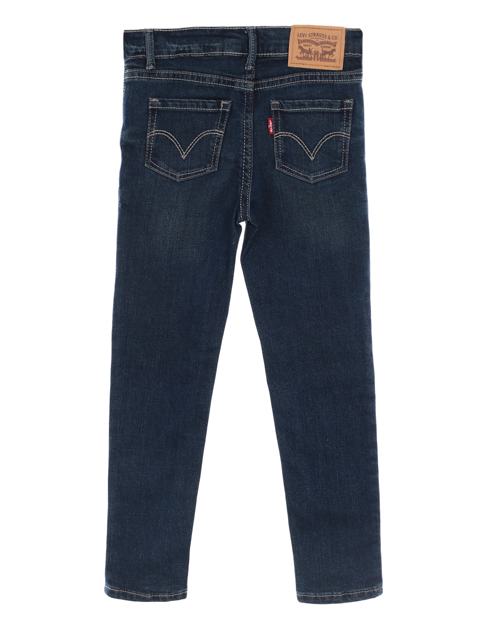 Jeans skinny lavado obscuro para niña 2