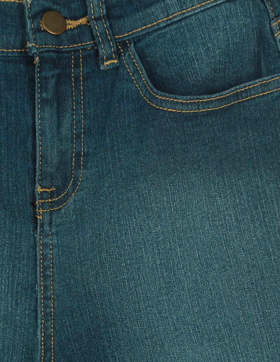 Jeans slim lavado obscuro para niña 3