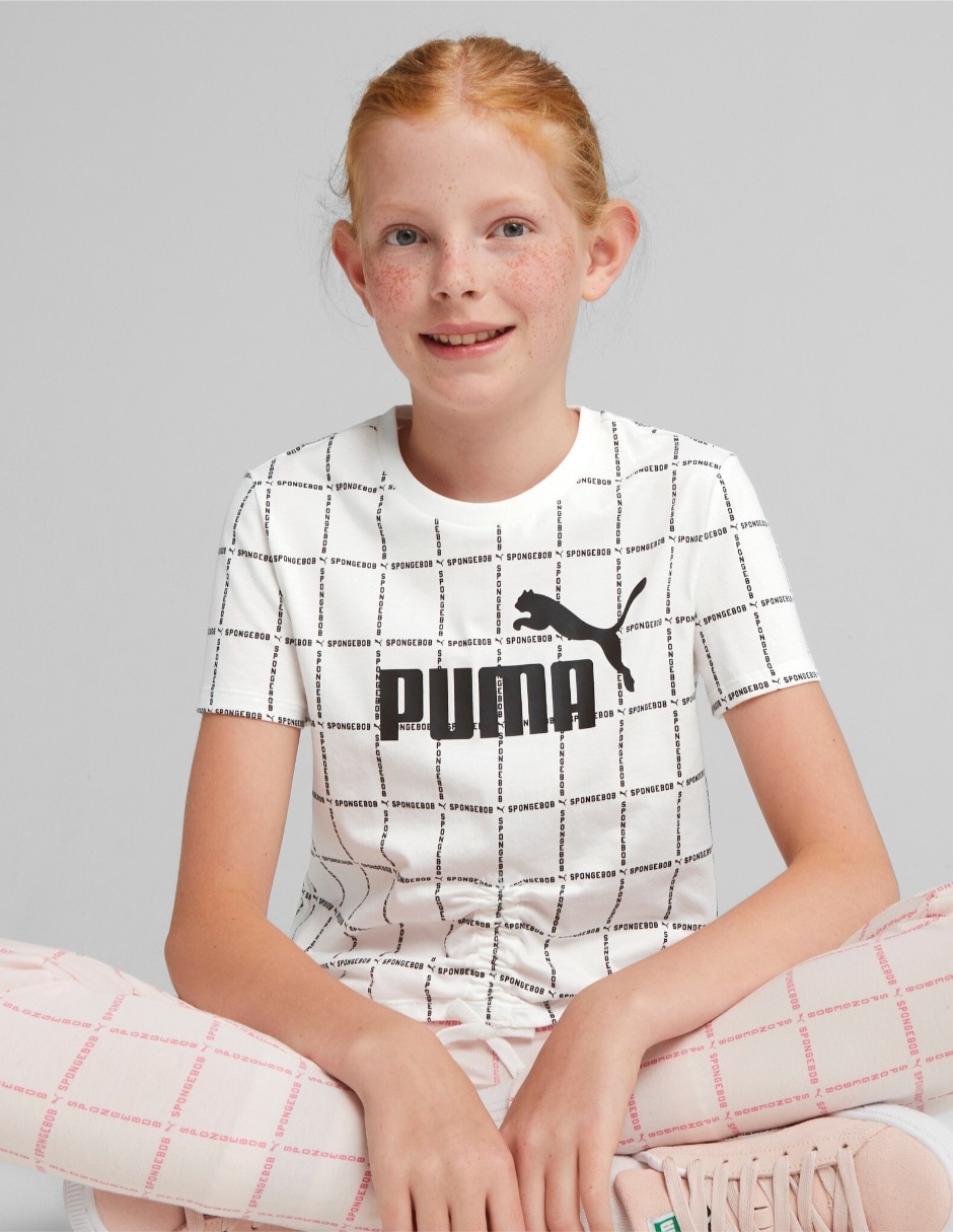 PUMA Camiseta de manga corta con estampado grande para niño