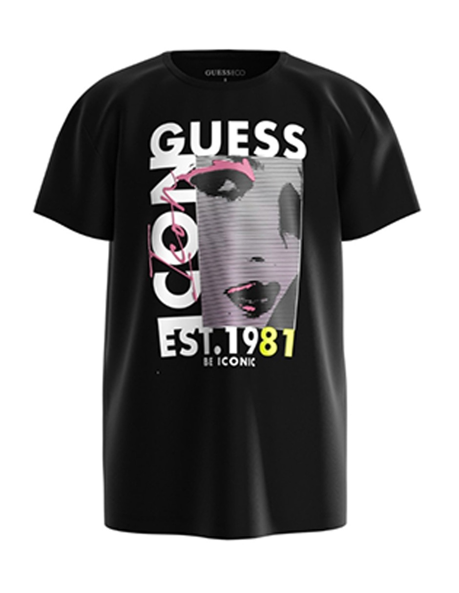 Playera negra online guess