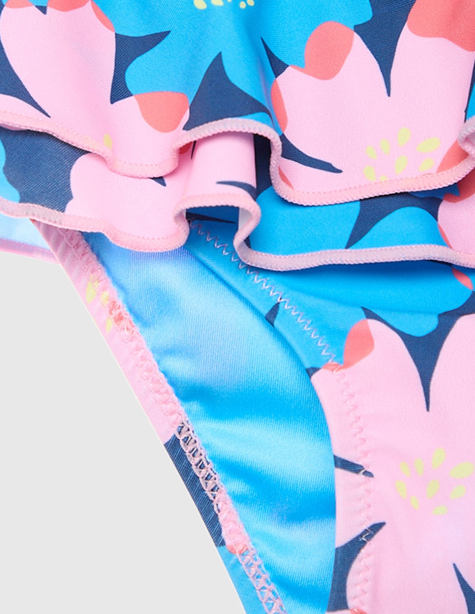 Conjunto wetshirt estampado floral para niña 4