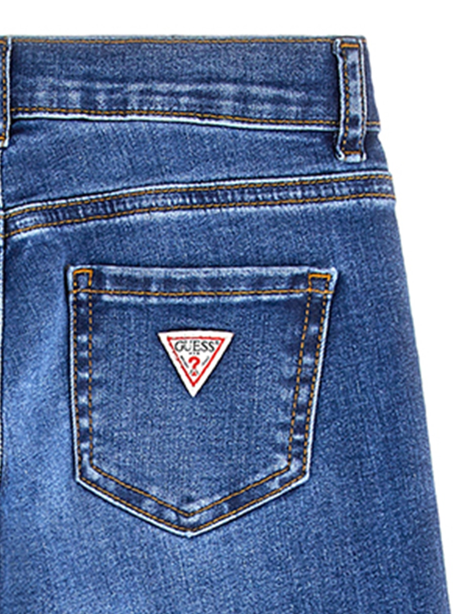 Jeans straight deslavado para niña 2
