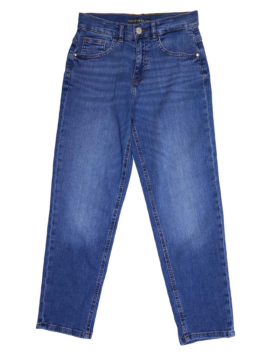 Jeans straight deslavado para niña Jeans straight deslavado para niña