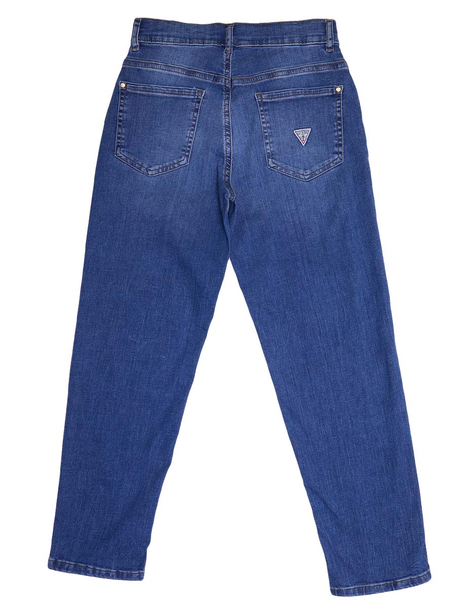 Jeans straight deslavado para niña