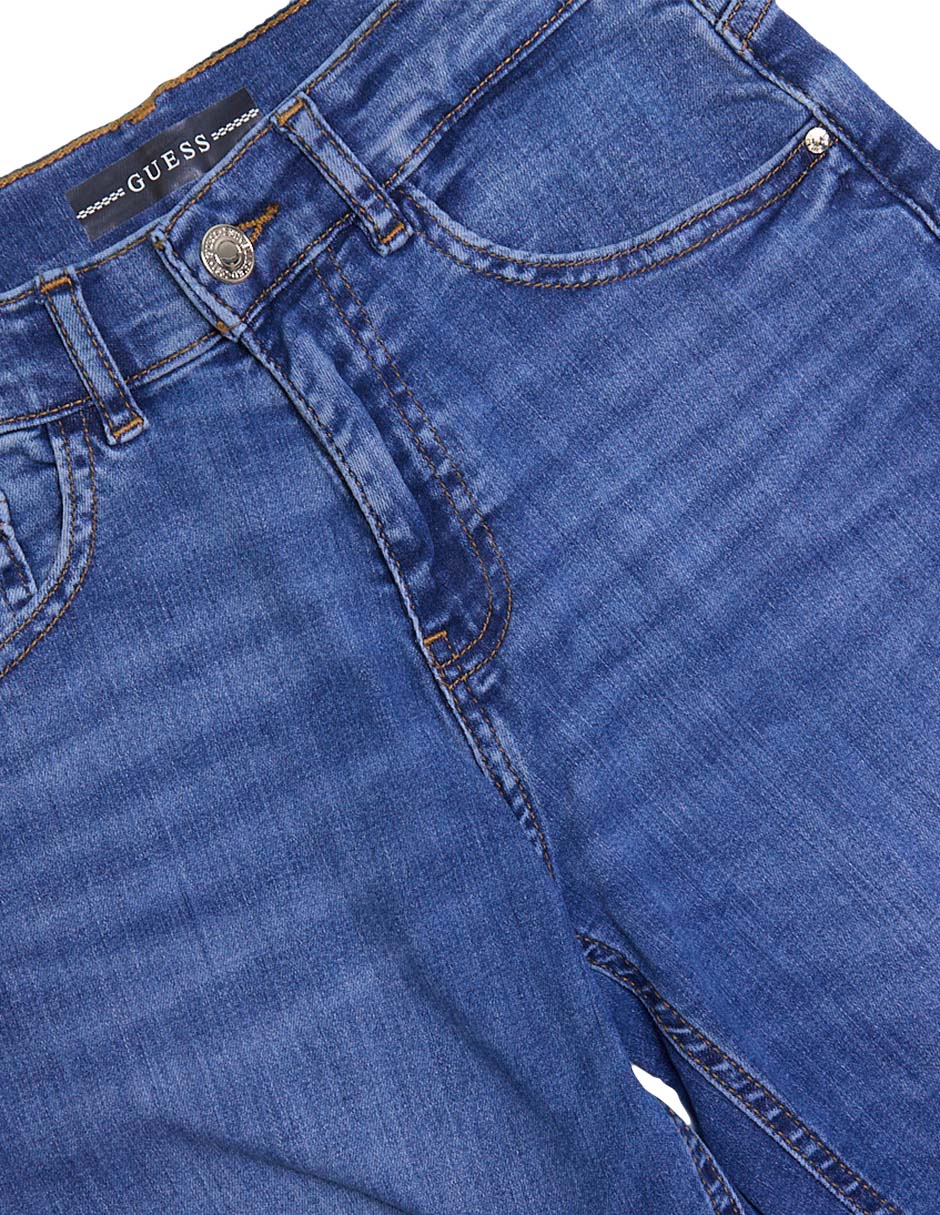 Jeans straight deslavado para niña