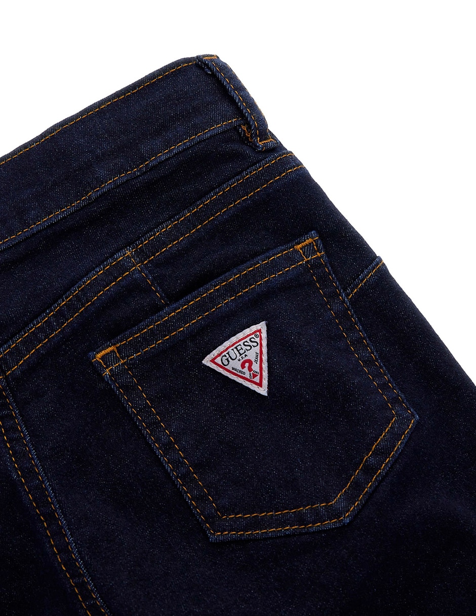 Jeans skinny lavado medio para niña 4