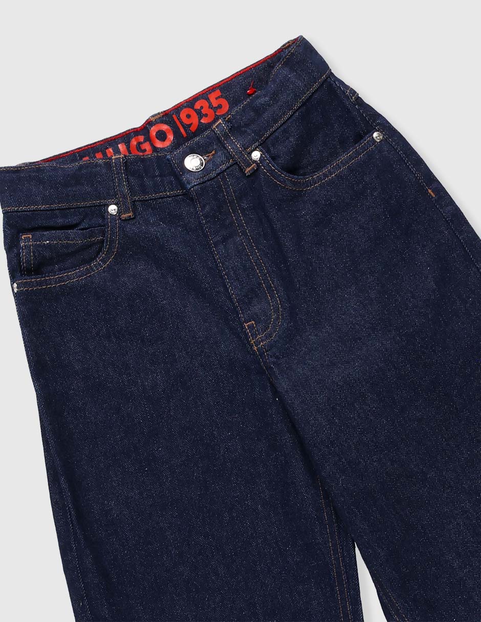 Jeans baggy lavado obscuro para niña 3