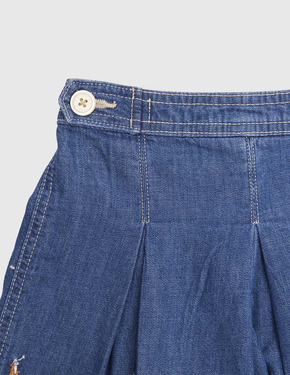 Falda short de mezclilla para niña 3
