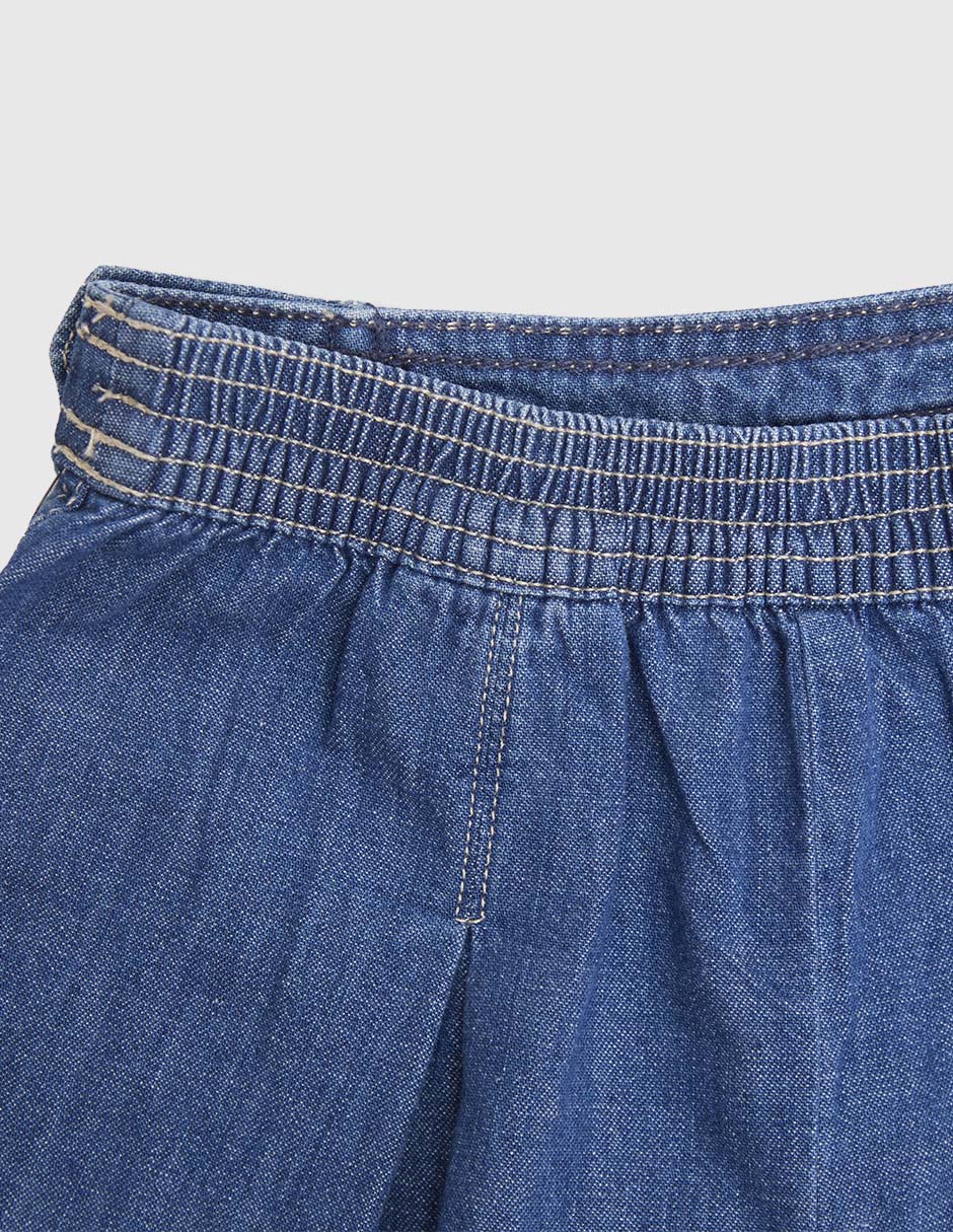 Falda short de mezclilla para niña 4