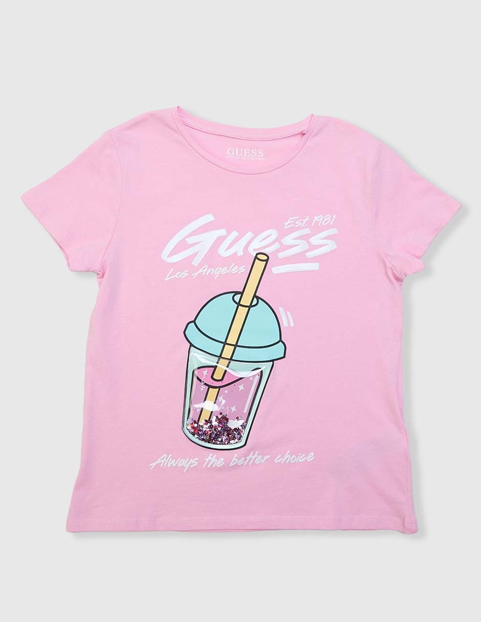 Playera manga corta para niña