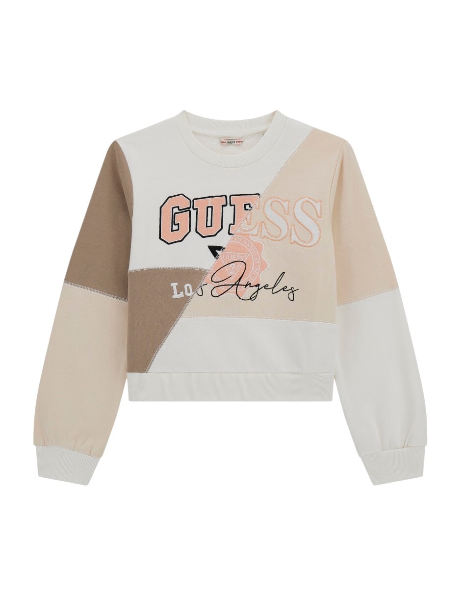 GUESS Sudadera Blanca W4BQ10KBY51 Mujer
