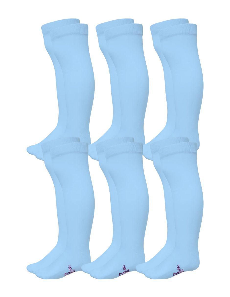 Set de calceta de algodón para niña 6 pares Set de calceta de algodón para niña 6 pares