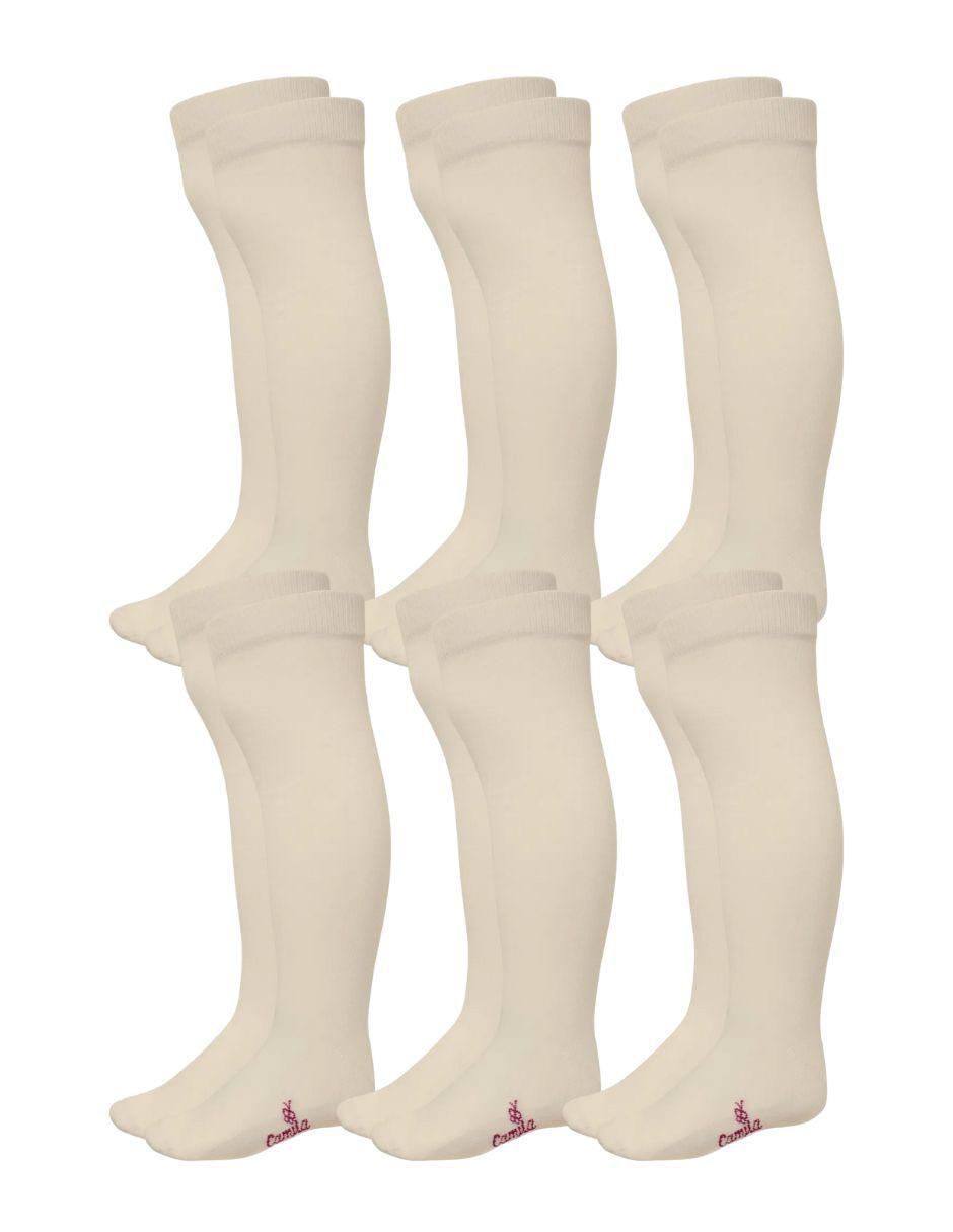 Set de calceta de algodón para niña 6 pares Set de calceta de algodón para niña 6 pares