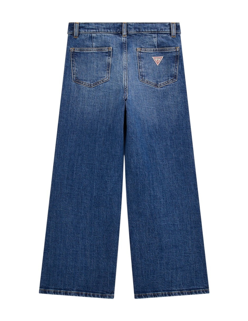 Jeans amplio lavado obscuro para niña 2