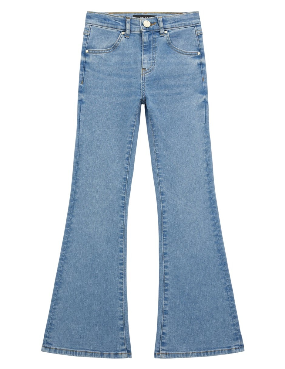 Jeans campana J3YA03D52V0-LHLY lavado claro para niña Jeans campana J3YA03D52V0-LHLY lavado claro para niña