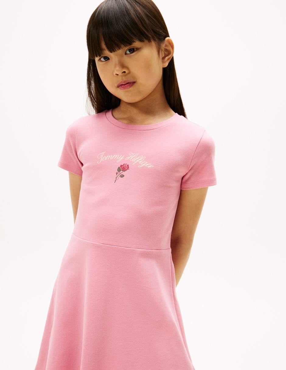 Vestido manga regular para niña 2