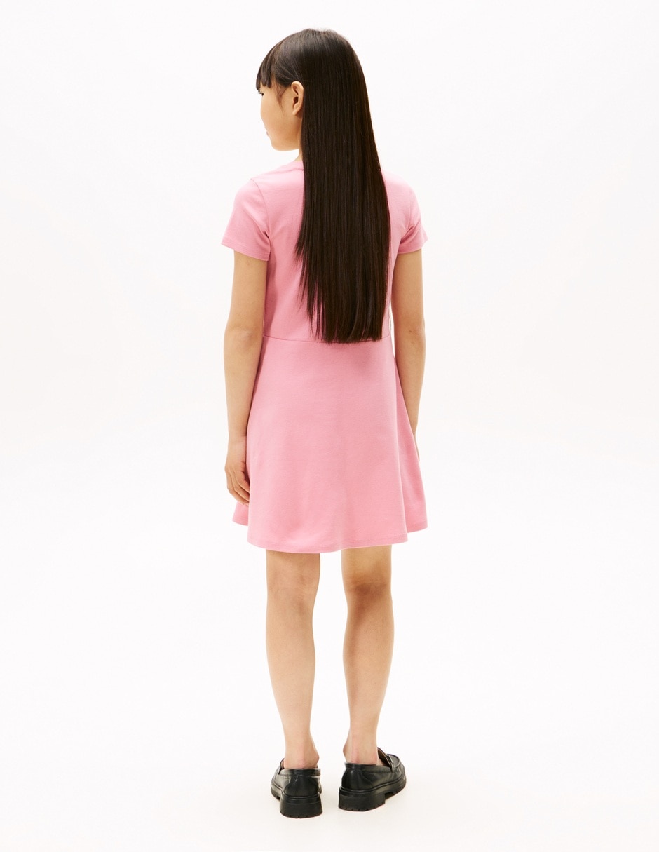 Vestido manga regular para niña 4