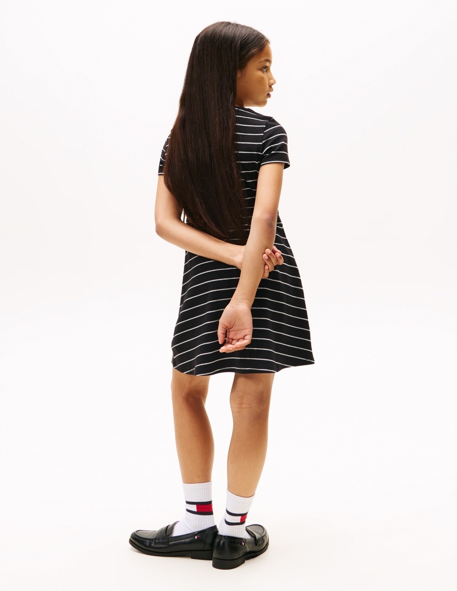 Vestido manga regular para niña 4