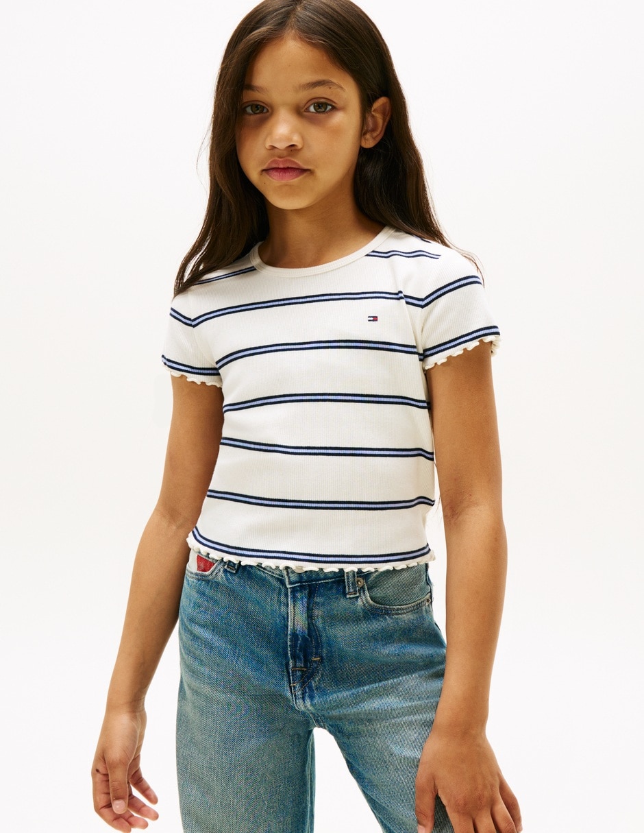 Playera manga corta para niña