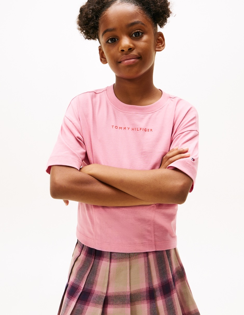 Playera manga corta para niña