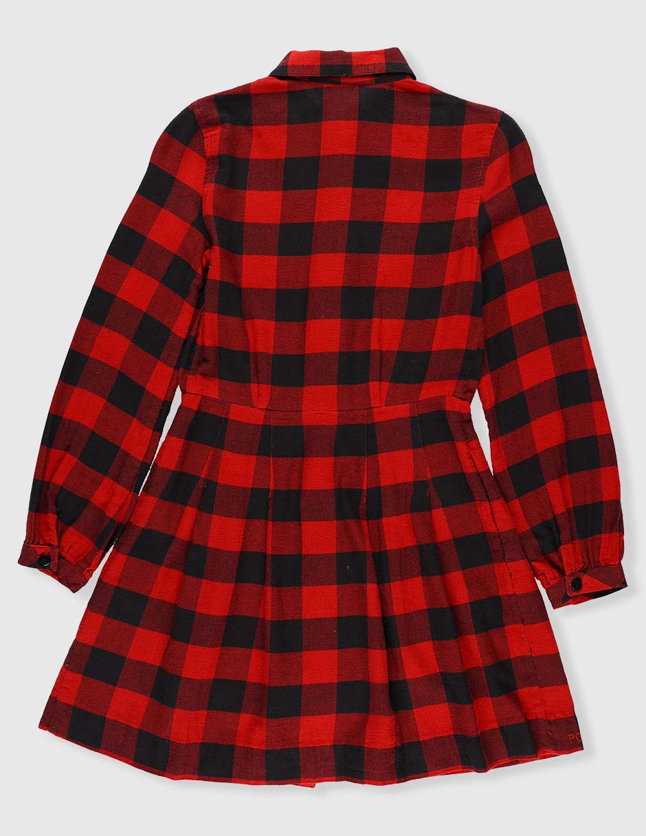 Vestido manga con puño para niña 2
